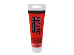 Pintura Acrílica Graduate Daler Rowny 120 Ml (619 Laranja De Cádmio)
