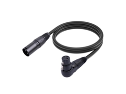 Aetheria cabo Adaptador Xlr Fêmea Ângulo 90° para Macho Reto Extensão Microfone 1.8m 5.9ft