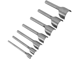 Kit 7 Ferram. Semicirculares para Artesanato em Couro AQUAFORGE