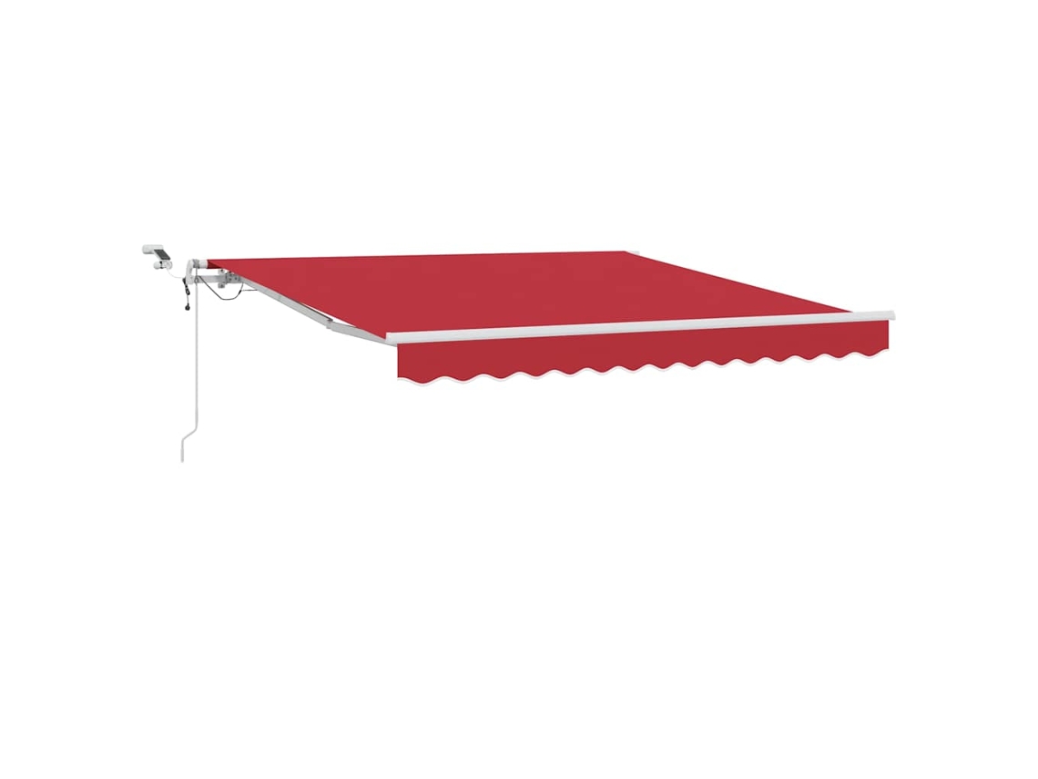 Conjunto 1 Tecido De Toldos Vidaxl Vermelho Poliéster (300 X 250 Cm)