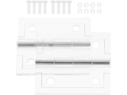 Conjunto De 2 Dobradiças Acrílicas Com Parafusos, Dobradiças Grandes E Articuladas Para Portas Prateleiras De Exposição