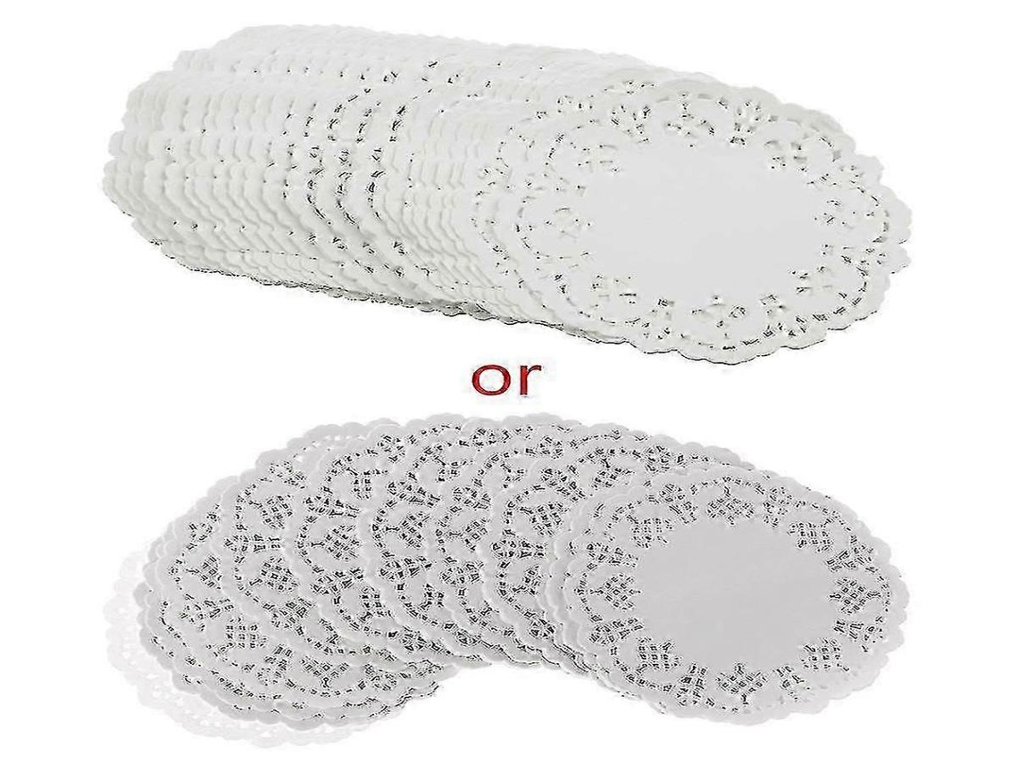 Sacos de papel Lurelia, 200 unidades, redondos, brancos, Casamento, para alimentos e lanches.