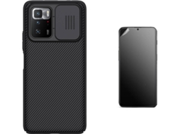 Kit Película Xiaomi Poco X3 GT Capa Nillkin Camshield Preto