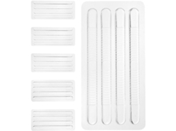 6 Protetores De Calcanhar Antiderrapantes Silicone Transparente