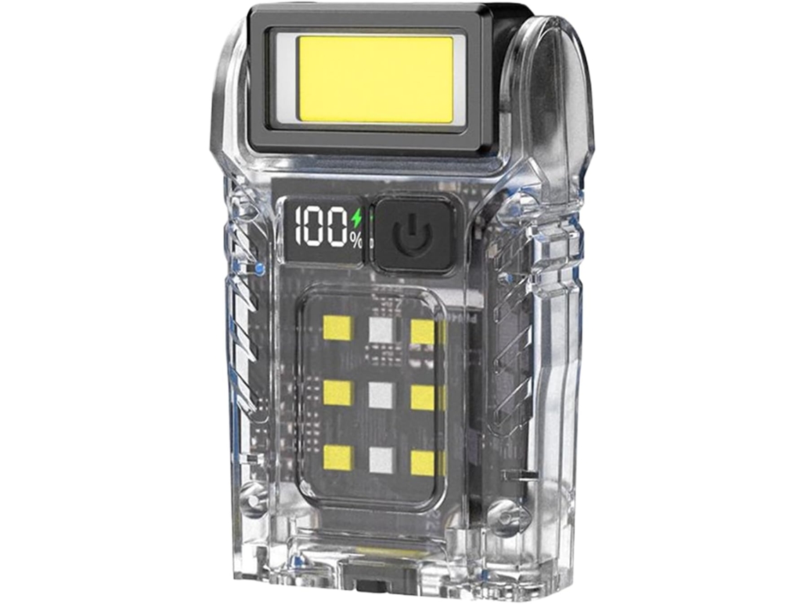Lanterna De Bolso, Luz Led Magnética, Para Pesca, Camping, Lanterna Compacta Com Clipe.
