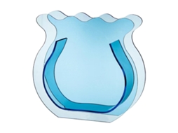Vaso Aquário Laxiscreed Azul Transparente Para Decoração Moderna