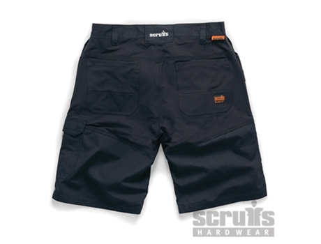 SCRUFFS T54660 Pantalón Corto de Bolsillos Con Funda Trade Flex Color Negro