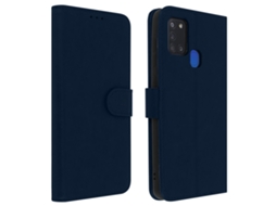 Capa com Suporte Samsung Galaxy A21s AVIZAR FOLIO-CHESTER-BL-A217F Azul