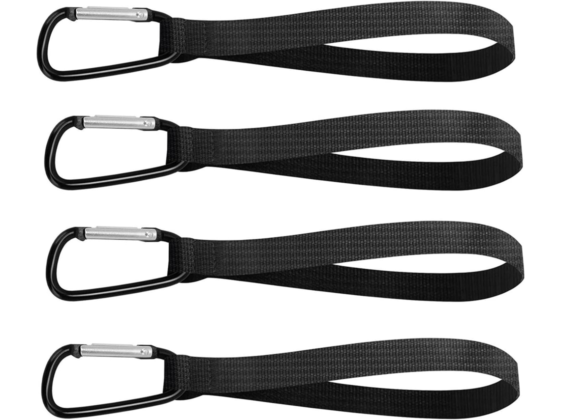 Conjunto De 4 Ganchos Resistentes Para Pendurar Bolsas, Com Mosquetões, Ideais Para Bicicletas, Carrinhos De Compras