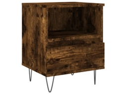Mesa de Cabeceira Derivados de Madeira Carvalho Fumado 40x35x50 cm MAISON EXCLUSIVE