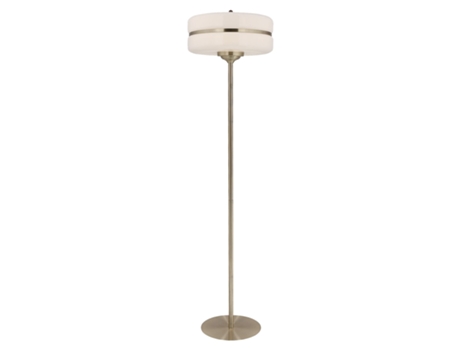 Candeeiro LUMINECA Sarod 40X156 Cm Branca e Dourada