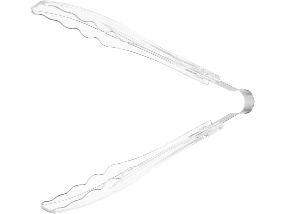 Pinça De Aço Inoxidável E Plástico, Utensílio De Cozinha Para Manusear Alimentos, Proteção Contra Queimaduras, Ideal