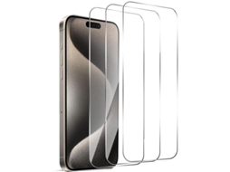 Película De Vidro Temperado Hexinyigjly Para Iphone 16 Pro Max – Alta Definição, Pack De 3 Unidades