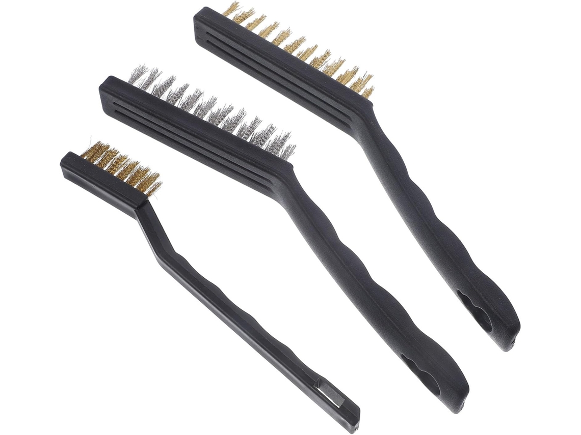 Escova De Limpeza Hemoton Em Latão, Com Escovas De Arame Cobre E Aço Inoxidável, Conjunto Com 1 Unidade, 18cm E 23cm