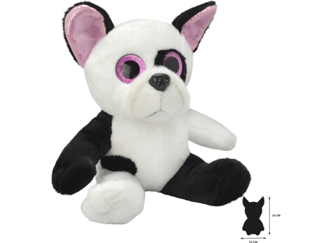 Peluche  Bulldog Francês (16 x 22 x 24 cm - Poliéster)