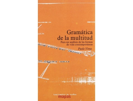 Livro Gramática De La Multitud de Paolo Virno (Espanhol)