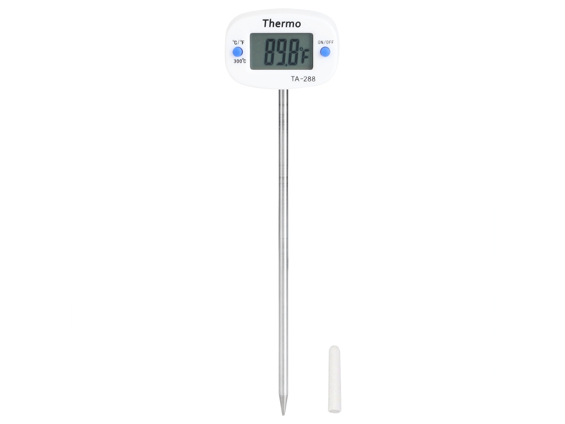 Termômetro De Alimentos Laxiscreed Com Sonda Inox Para Medição De Temperatura Exata Em Alta Temperatura