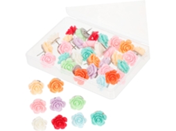 Conjunto De 4 Tachinhas Rosa Para Quadros Avisos, Escritórios E -