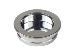Puxador para Móveis Redondo de Zamac Cromado de 50 Mm Pacote com 24 Peças HARDWAREXCHANGE