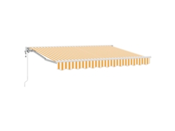 Vidaxl Toldo Retrátil Elétrico Amarelo 3 X 2,5 M