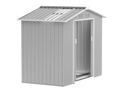 Casinha de Jardim VERIDIA CUOM 195x122x181,5cm, porta de correr, janelas, proteção UV, cinza escuro