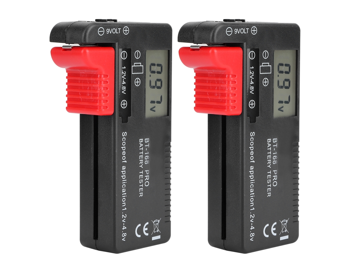 Primerox testador Digital de Capacidade e Tensão de Bateria Ferramenta de Teste para Baterias 1.5v 9v