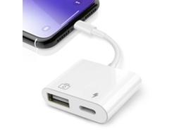 Adaptador Usb Saliop para Dispositivo, 2 em 1, Usb Otg e Porta de Carregamento AQUAFORGE