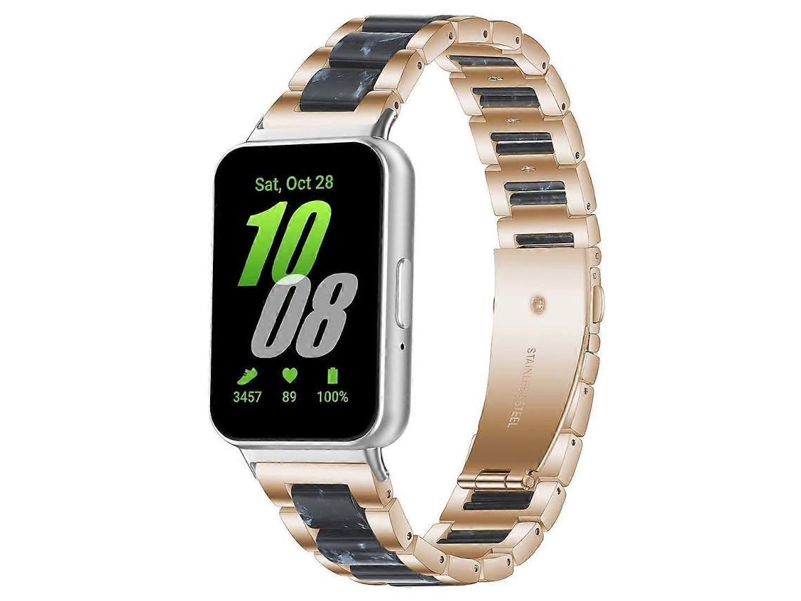 Pulseira De Relógio De Resina Metálica Xdfind Com Três Contas