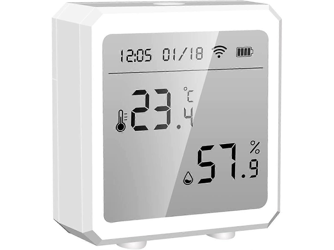 Higrômetro E Umidificador Inteligente Tuya Para Ambientes Internos, Com Sensor De Temperatura E Umidade, Display Lcd E Alertas De Notificação (br