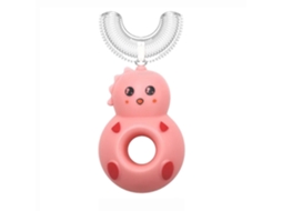 Escova de Dentes Infantil em Formato U, Manual Silicone para Treinamento, Limpeza Completa 3 60° GOKOCO