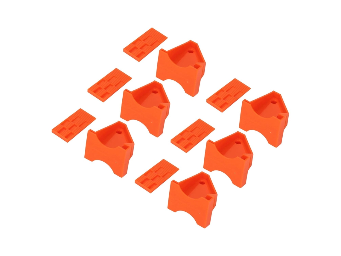 Conjunto De 40 Espaçadores De Piso De 1/4'' E 1/2'' Com Design Triangular Ranhurado.