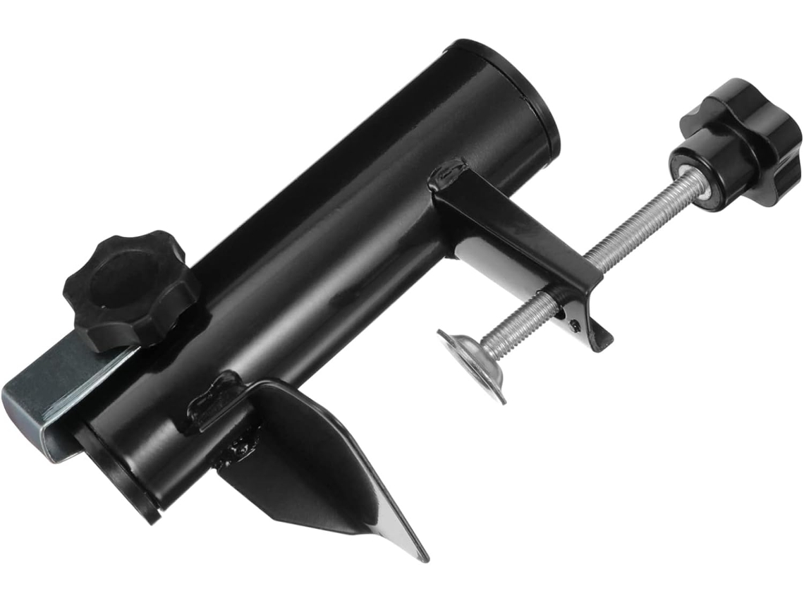 Braçadeira Para Guarda-sol De Pátio Em Plástico Preto E Metal