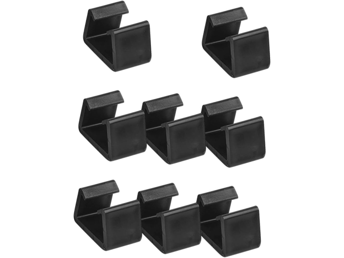 Clips de plástico PP para sofá Vime, 8 peças, fáceis de instalar em móveis de jardim externos, evitando rachaduras.