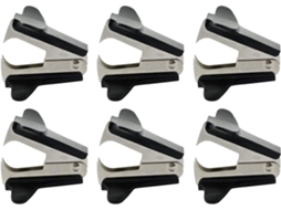 Lurelia Removedor De Agrafos, Pack De 6, Preto