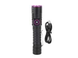 Lanterna Uv 395nm Recarregável Usb, Portátil, para Detecção de Manchas de Urina de Pets | S/MARCA