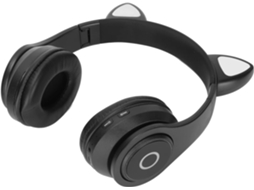 Fone De Ouvido Bluetooth Infantil Com Design Fofo Orelhas Gato,