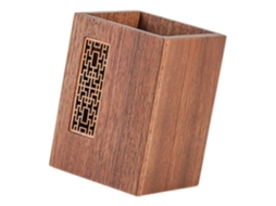 Lurelia Porta-canetas Resistente Em Madeira E Papel 8 Cm X 8 Cm Para Escritório