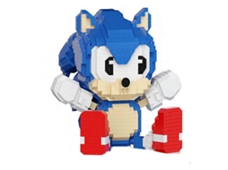 2026 bloques Educativos Sonic Rato Coelho Bolo Figuras Crianças Brinquedo Criativo Blocos Es7522