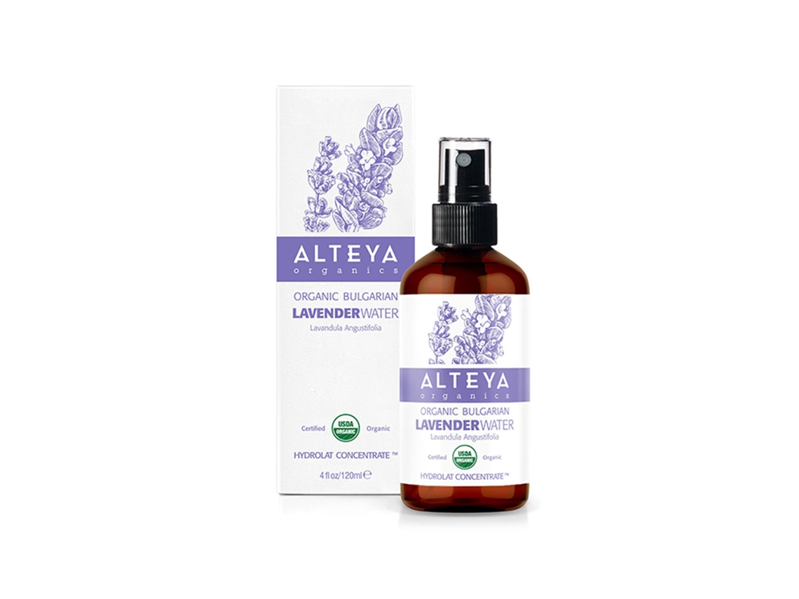 Alteya Organic Bulgarian Lavender Water 120ml (Amber Glass Spray Botttle)