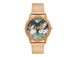 Reloj De Pulsera De Cuarzo De Moda Popular Mujer Oro Rosa Lady Men