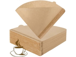 Filtro de café descartável, tamanho 01, natural, não branqueado, compatível com Slowmoose
