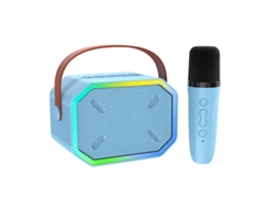 Coluna de som Bluetooth colorida, sistema de áudio sem fios com microfone para karaoke, microfone único MISSCA