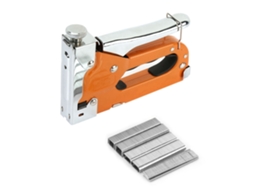 Pistola de Prego em U para Carpintaria, com 600 Pregos, Couro, Hand Staple Gun S/MARCA