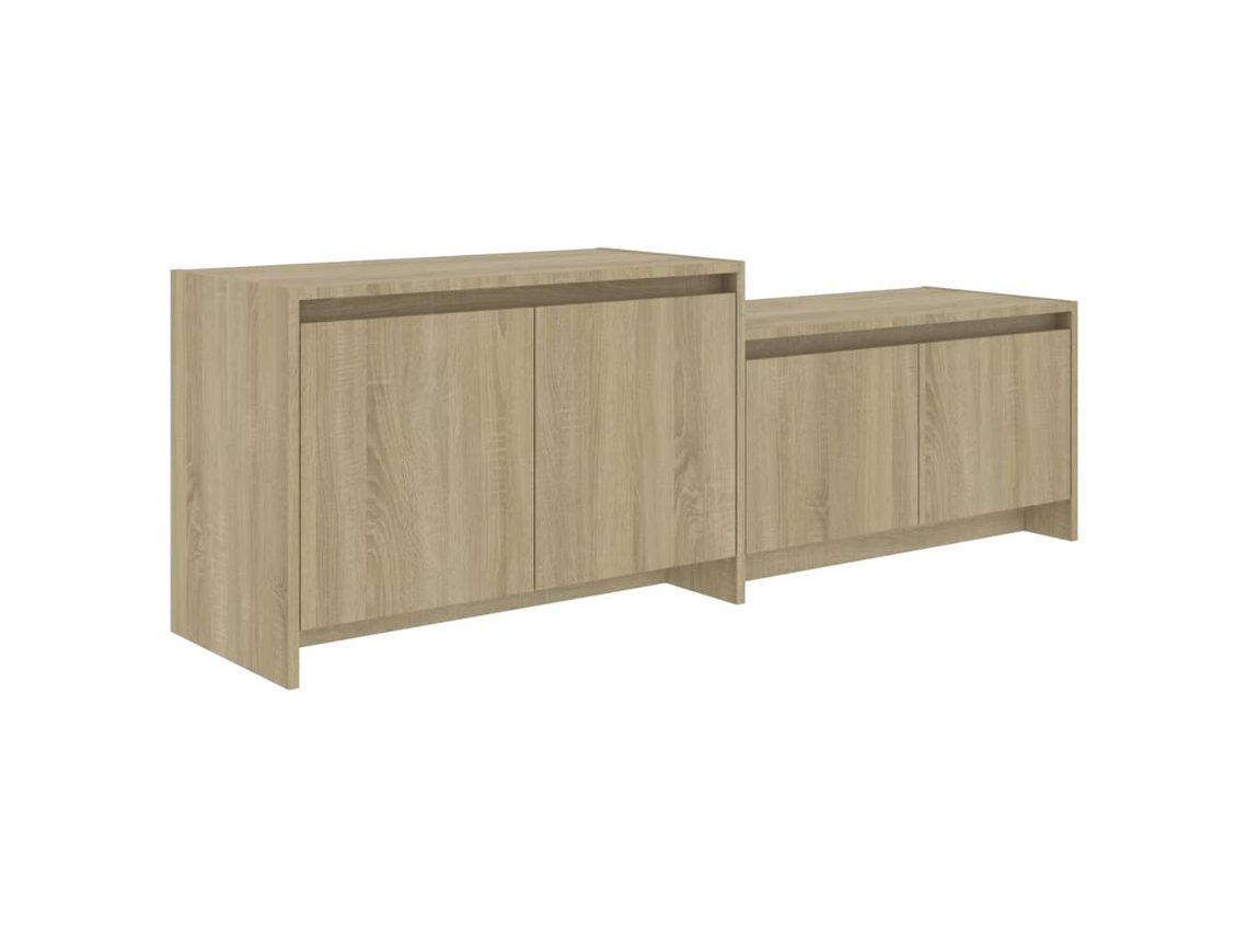 Tv Cabinet, Tv Cabinets Vidaxl Bege Madeira Processada (n/a)