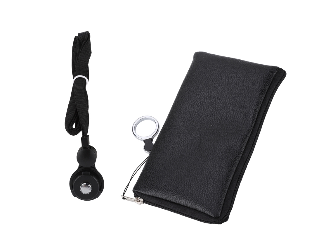 Funda de Telefone com zíper e cordão EOOCOO
