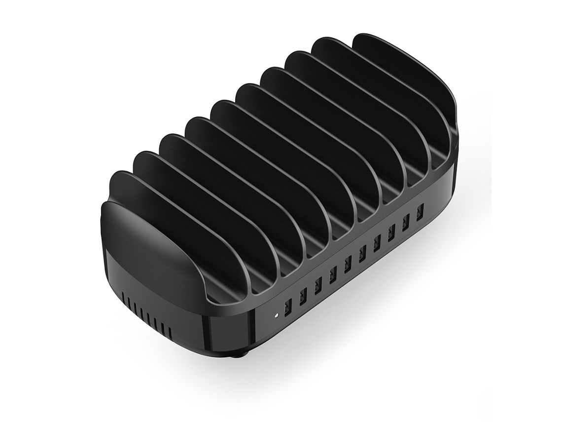 Inteligentna Stacja Ładowania Duk-10p-v1 Do Telefonów Tabletów 10x Usb-a - Czarna