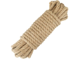 Corda de juta de 2026-10mm de espessura para decoração, artesanato e jardinagem. Biodegradável e durável.