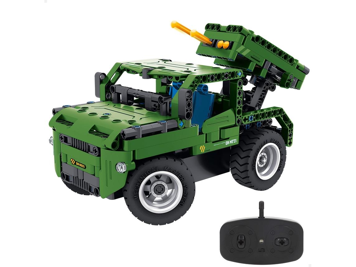 Kit De Construção De Carro Militar Rc 2 Em 1 364 Peças. Im.master