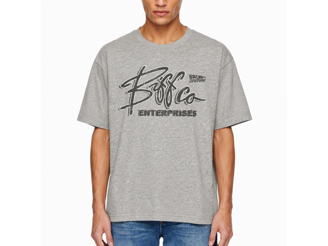 Rockinstone Back To The Future Movie Biff Co. Heather Gray Adult T-shirt Size:xxl