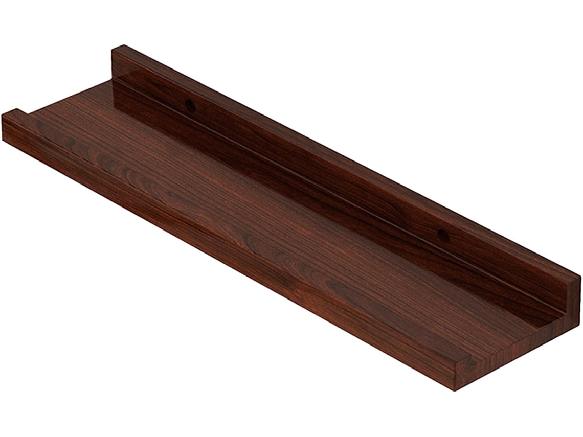 Prateleira De Madeira Para Banheiro, Fixada Na Parede, Com Suporte Para Livros E Objetos De Decoração, Ideal Para Sala
